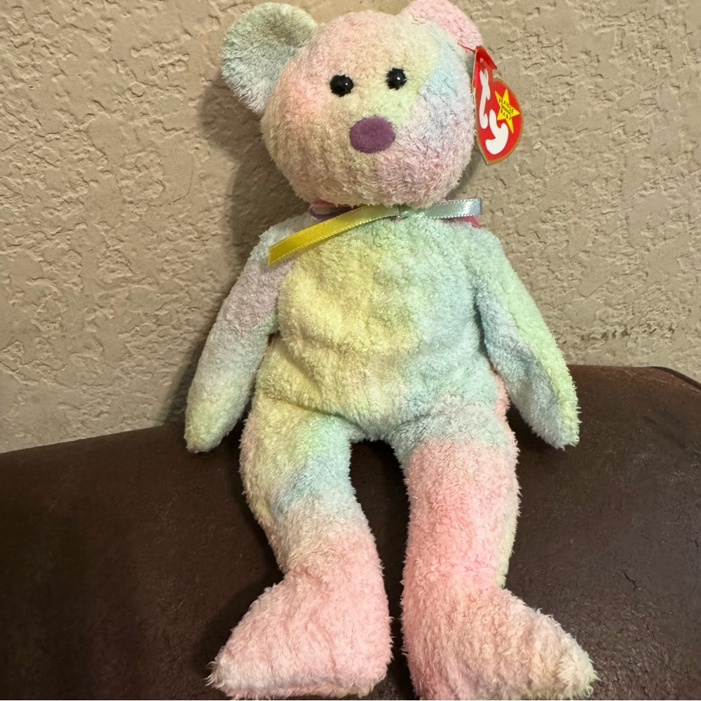 Vintage WT 1999 Ty Beanie Babies Groovy Bear